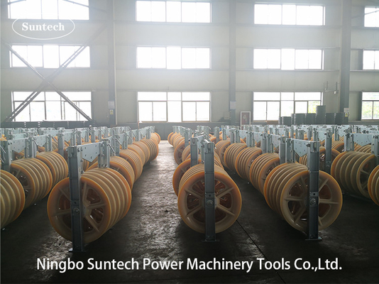 660mm Transmission Line Triple Conductor Stringing Pulley Blocks