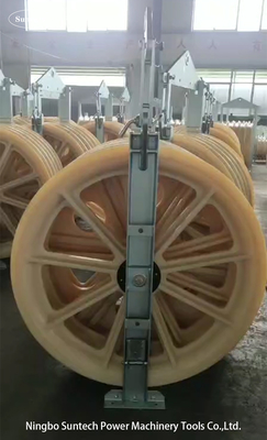 Bundled Aluminum Conductor Pulley Block For 220KV Transmission Line