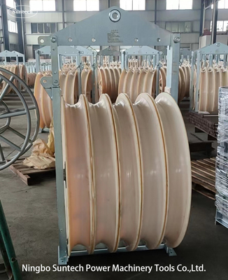 Bundled Aluminum Conductor Pulley Block For 220KV Transmission Line