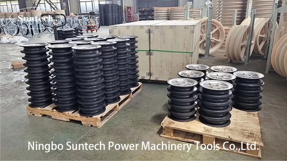 Transmission Line 508 x100mm MC Pulley Wheels For Stringing Block
