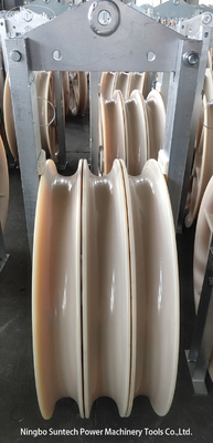 400KV Transmission Line Stringing 660mm Nylon Sheave Pulley Block