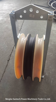 Transmission Line Bundled Conductor Stringing Pulley For Aerial Helicopter