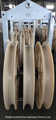 Contruction Transmission Line Steel Sheave Cable Conductor Stringing Pulley Block
