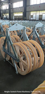 Contruction Transmission Line Steel Sheave Cable Conductor Stringing Pulley Block