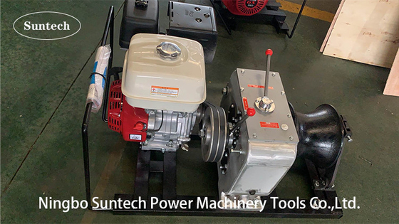 Compact Electric Cable Winch Puller Reliable Honda Engine Stringing Wire
