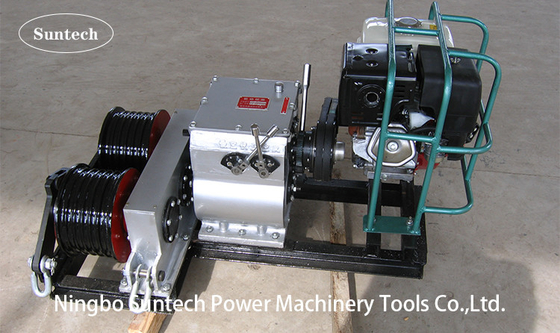 SQY5C Double Drum Diesel Engine Cable Winch Puller 5 Ton In Power Construction