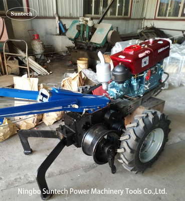 Double Drums 5T Cable Walking Tractor Winch For Power Transmission