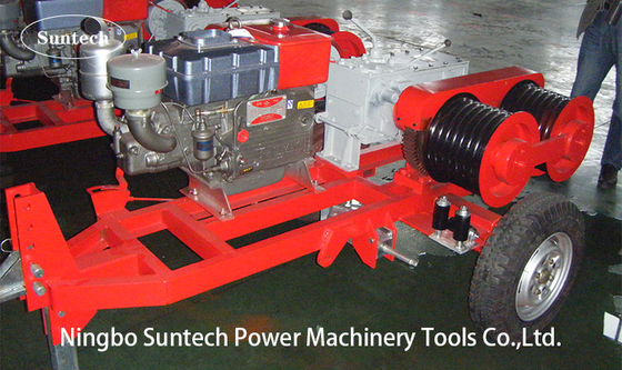 Steel Electric Cable Winch Puller / Portable Electric Winch For Cable Pulling