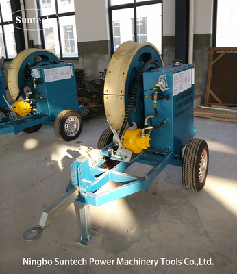 OPGW Stringing 7.5kN Hydraulic Cable Tensioner With 1100mm Tension Wheel