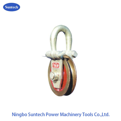 20KN Tower Erection Tools Steel Hoisting Tackle Pulley Block For Construction Line