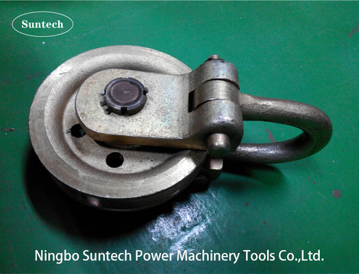 20KN Tower Erection Tools Steel Hoisting Tackle Pulley Block For Construction Line