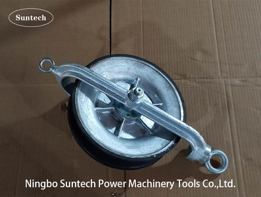 Overhead Line Round Belt Hold Down Wire Cable Pulley Stringing Block