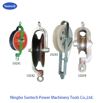 Overhead Line Round Belt Hold Down Wire Cable Pulley Stringing Block