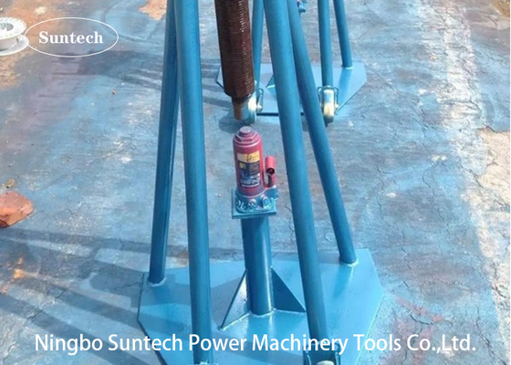 Jack Support Cable Drum Heavy Load Hydraulic Column Type Cable Reel Stand