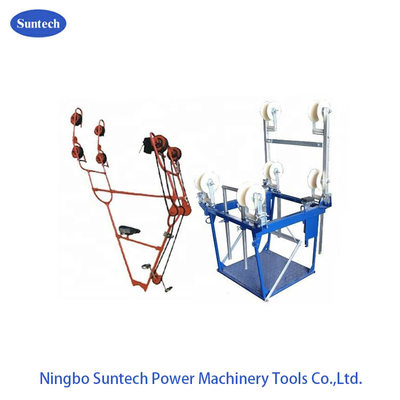 Four Bundle Conductors Overhead Line Bicycle Overhaul Vehicle Inspection Trolley