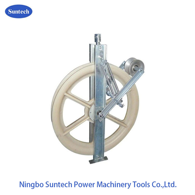 508 mm Transmission Line Conductor Stringing Pulley Block With Grounding Rollers