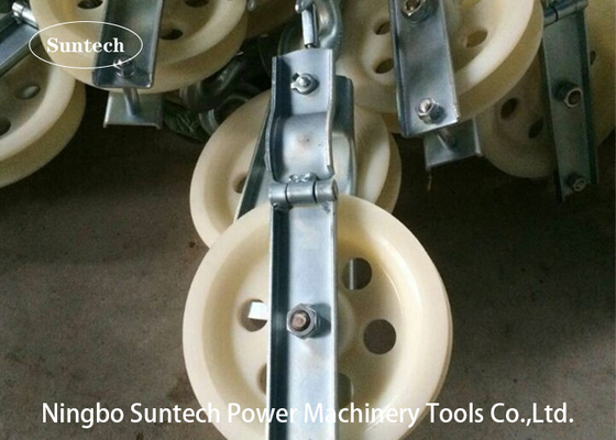 Single Sheave Cable Pulling Pulley With Hook For Stringing Cable Conductor