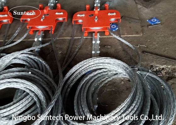 Four Bundle Conductor Stringing Tools 130KN Cable Pulling Running Board