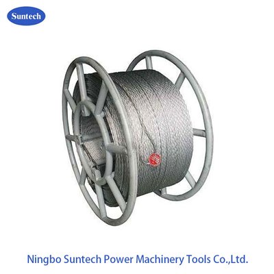 Transmission Line Anti Twisting Braided Galvanised Conductor Steel Pilot Wire Rope