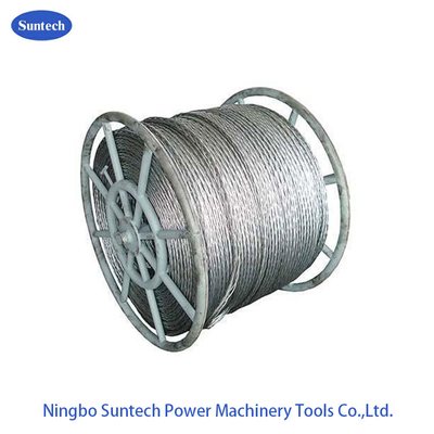 Transmission Line Anti Twisting Braided Galvanised Conductor Steel Pilot Wire Rope