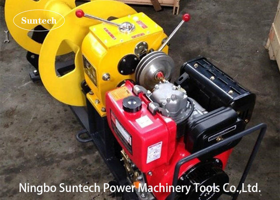 5 Ton Belt Drive Winch Diesel Engine Honda Gasoline Cable Pulling Winch