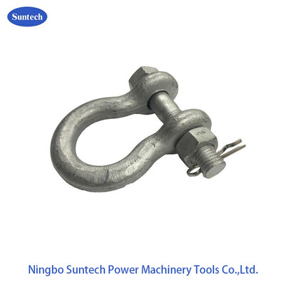 Hot Dip Galvanized Carbon Steel 120KN 16mm D Shackle