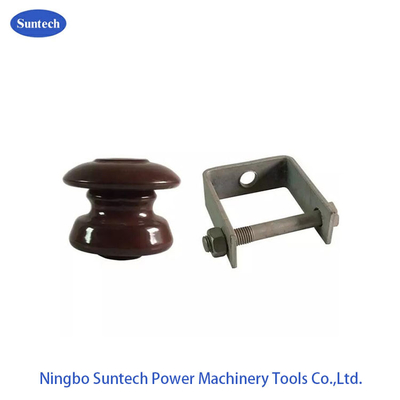 Ceramic Shackle Transmission Line Insulator With Bolt 400V