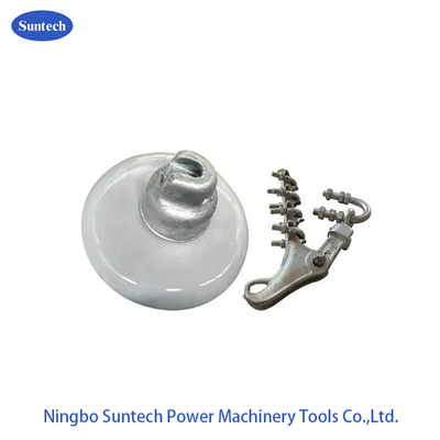 70KN Transmission Line Porcelain Disc Suspension Insulator With Cap