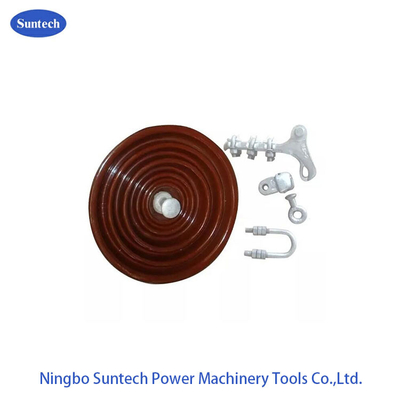 70KN Transmission Line Porcelain Disc Suspension Insulator With Cap