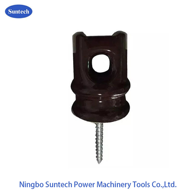 Transmission Line Screw Electrical Ceramic Insulators Low Voltage