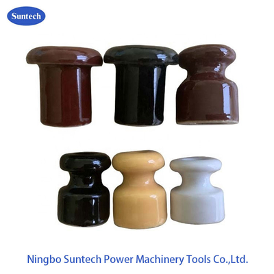 Low Voltage Porcelain Transmission Line Insulator For Wall Wire Fixings