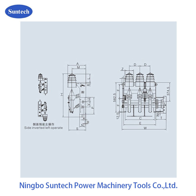 Three Phase High Voltage Gas Insulated 12KV Load Break Switch