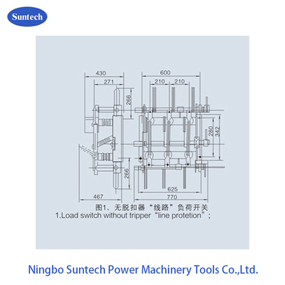 Indoor Three Phase HV 12KV AC Load Break Switch