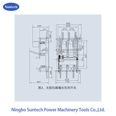 Indoor Three Phase HV 12KV AC Load Break Switch