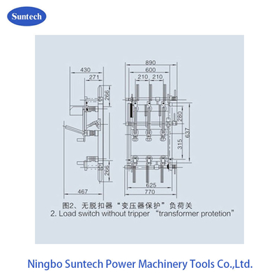 Indoor Three Phase HV 12KV AC Load Break Switch