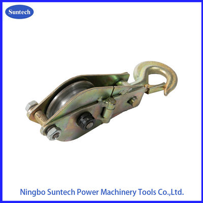 Casting Steel Wheel Sheave Hook Type Lifting Block Hoisting Tackle Pulling Tools