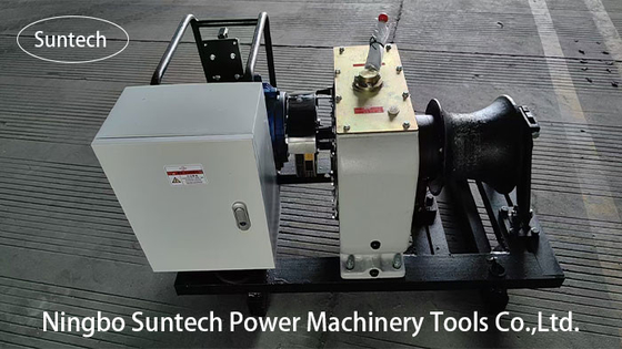 High Performance Cable Winch Puller For Tower Erection In Power Construction