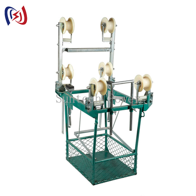 Four Bundle Conductors Overhead Line Bicycle Overhaul Vehicle Inspection Trolley