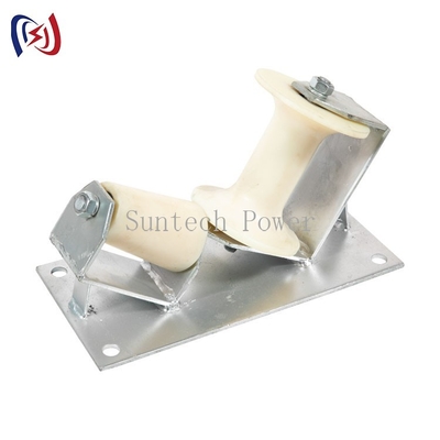 10kn Aluminum Or Nylon Cable Pulling Roller With One Way Structure