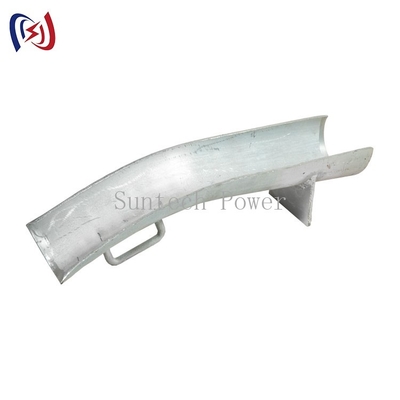 Galvanized Steel Bend Plate Cable Protection Guard For Single Roller