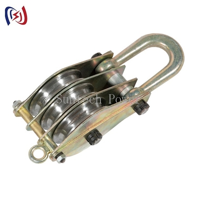 Single Sheave Tower Erection Tools, Steel Pulley Block For Lifting / Hoisting