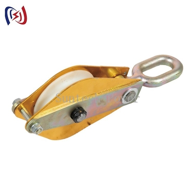 Aluminum Sheave Hoist Tackle 100KN Conductor Stringing Tools