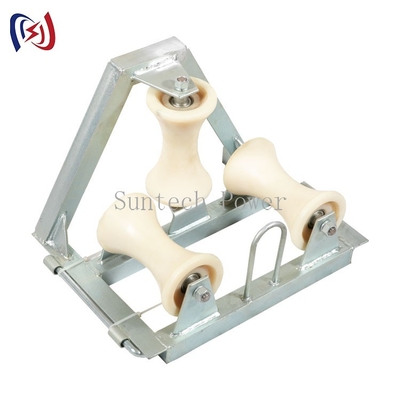 10kn Load Nylon Triple Corner Cable Pulling Rollers