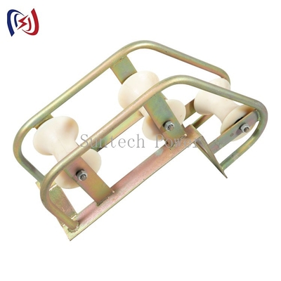 Pithead Telecom Cable Guide Roller 3 Block For Manhole Nylon Material