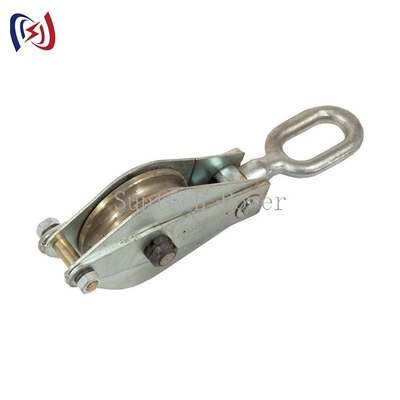 10KN Erect Line Tower Erection Tools Three Wheels Steel Hoisting Tackle
