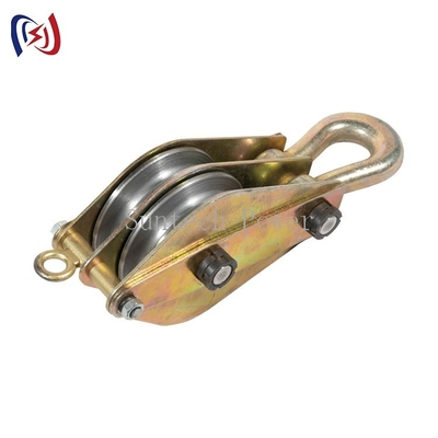 30kn Conductor Stringing Tools Steel Hoisting Tackle Block Pulley For Lifting