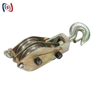 Single Sheave Tower Erection Stringing Tools Steel Pulley Block For Lifting / Hoisting