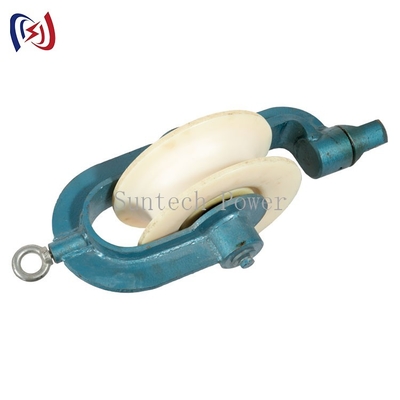 Overhead Line Round Belt Hold Down Wire Cable Pulley Stringing Block