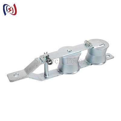 Double Sheaves Optical Fiber Cable Stringing Pulley Block 2KN OPGW Stringing Tools