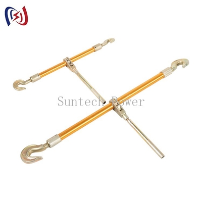 Aluminum Alloy Double Hook Light Weight Steel Turnbuckle For Power Construction
